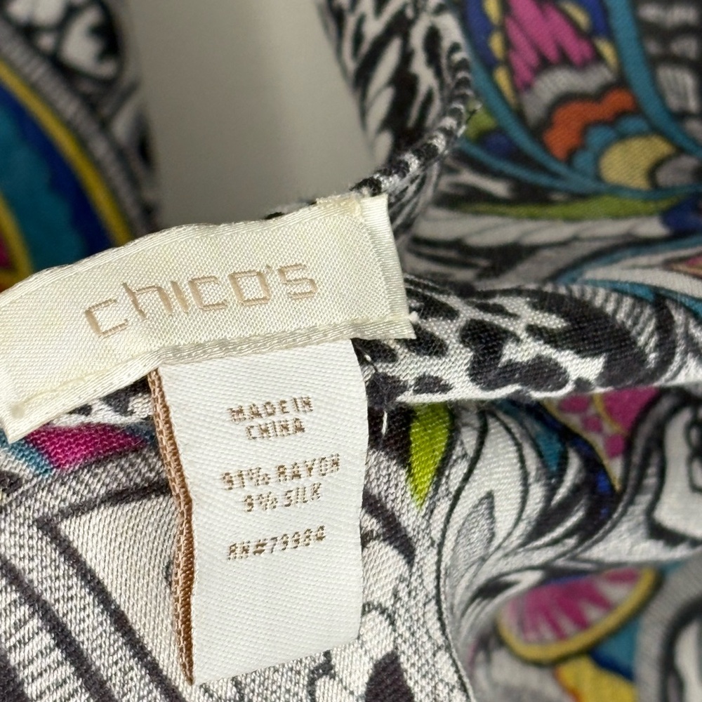 Chico's Multicolor Patterned Scarf - image 3
